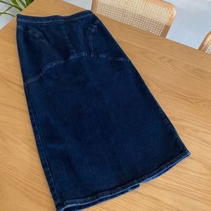 Madewell Denim Midi Skirt